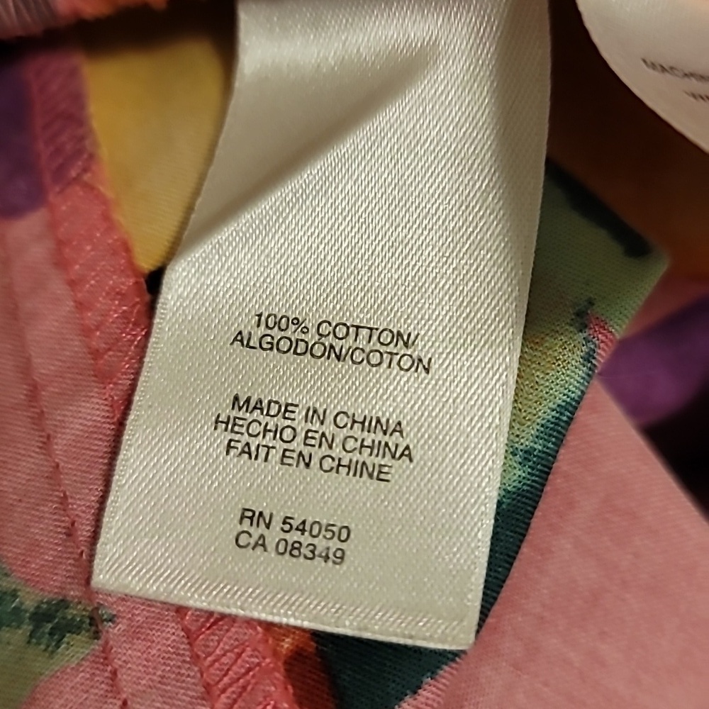 Jones New York Multicolor Floral Blouse Size Large - Picture 7 of 7